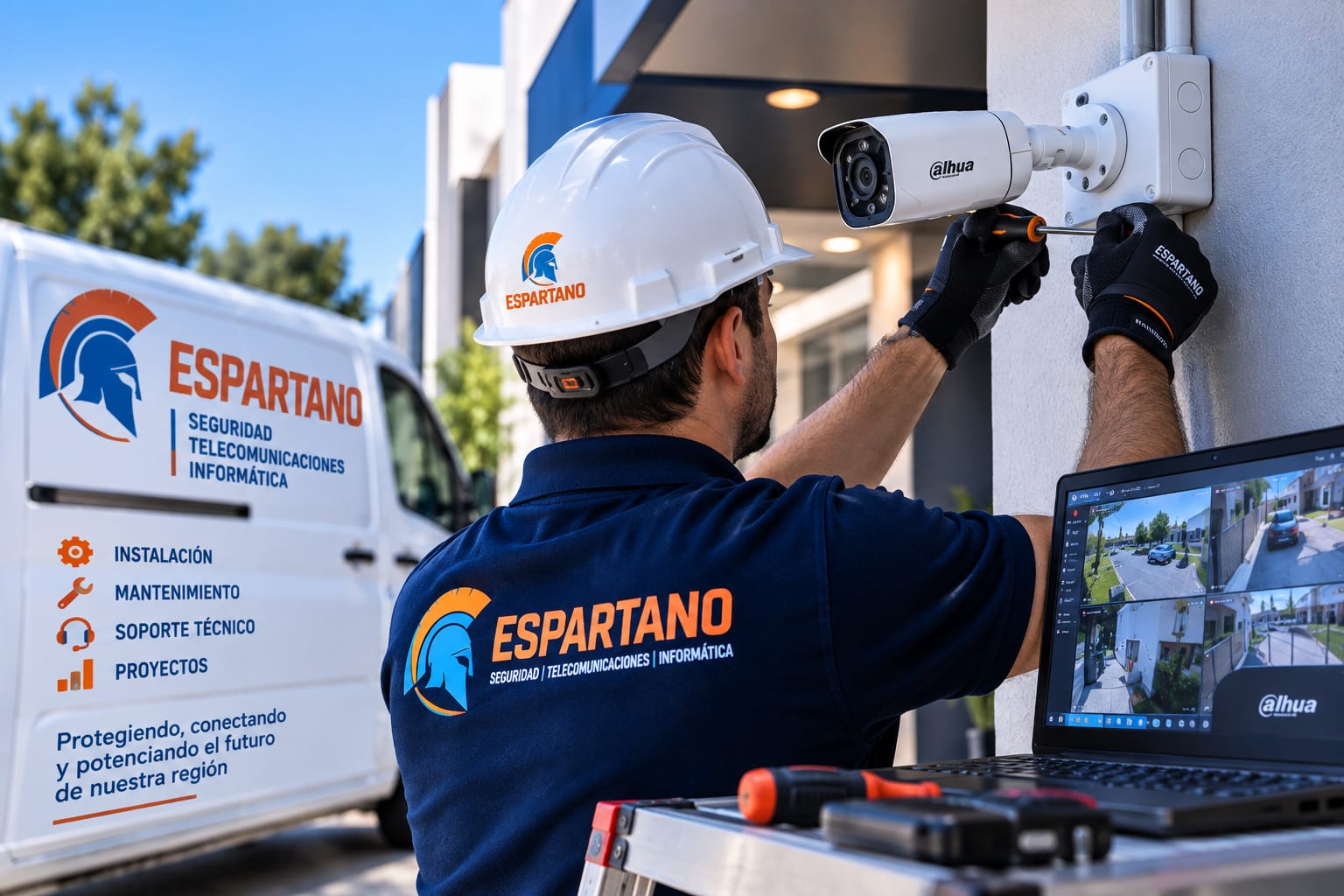 Cámara de seguridad instalada